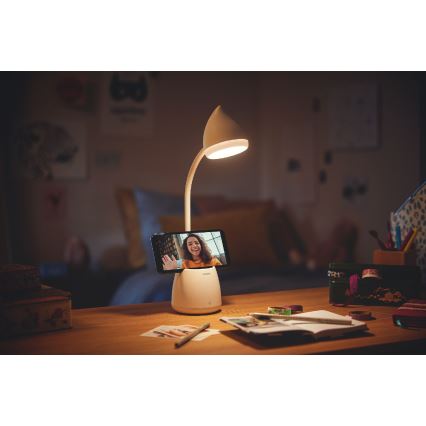 Philips - Светодиодная сенсорная настольная лампа с регулированием яркости HAT LED/4,5W/5V 1800 mAh 3000/4000/5700K CRI 90