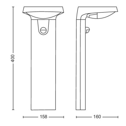 Philips - Светодиодная лампа на солнечной батарее с датчиком LED/1,2W/4V 3000K IP44