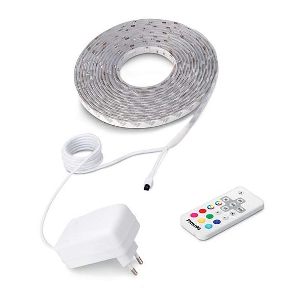 Philips - Светодиодная лента с регулированием яркости 5 м RGB LED/17W