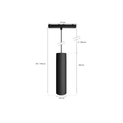 Philips - Светодиодная подвесная люстра с регулированием яркости для трековой системы Hue PERIFO LED RGB/5,2W/24V 2000-6500K