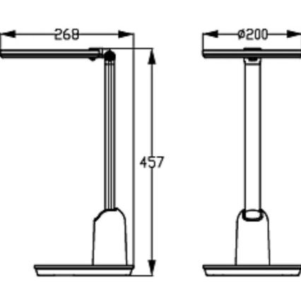 Philips - Светодиодная сенсорная настольная лампа с регулированием яркости EINSTEIN SCENE SWITCH LED/15W/230V 2800/4000/5100K CRI94