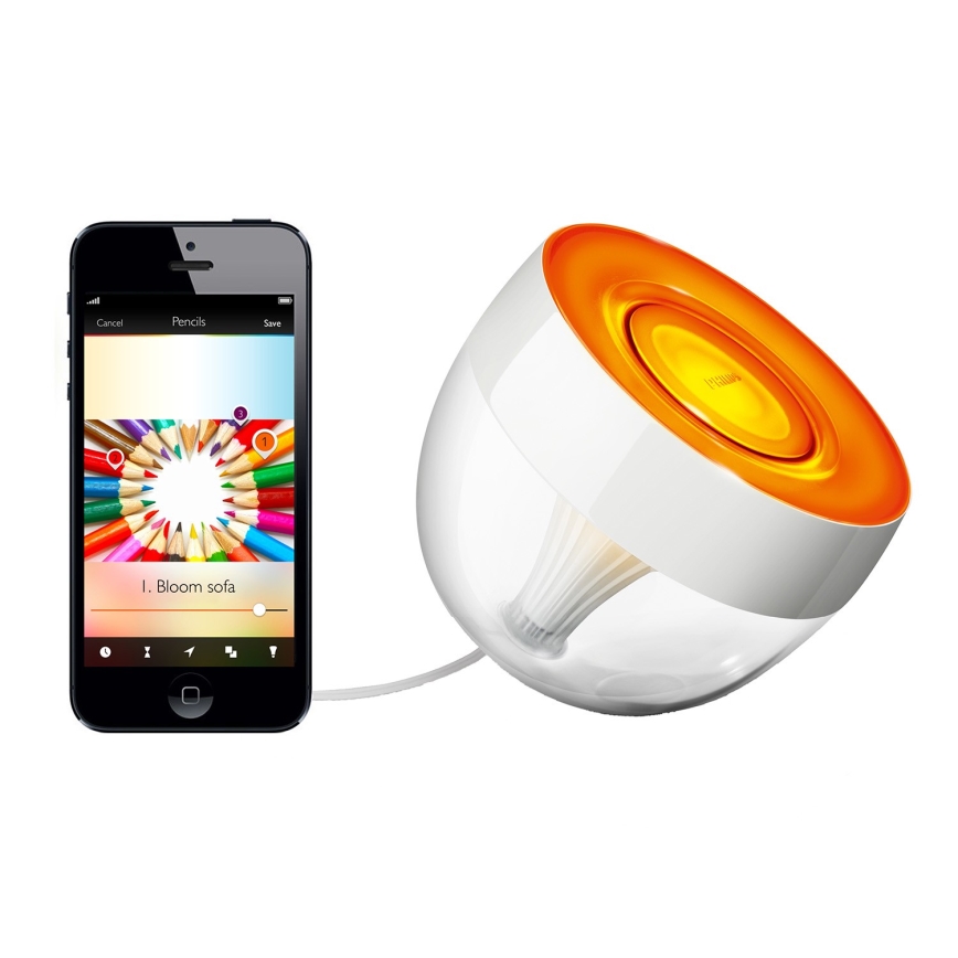 Philips - Светодиодная настольная RGB-лампа с регулированием яркости Hue IRIS LED/8,2W/230V 2000-6500K белый