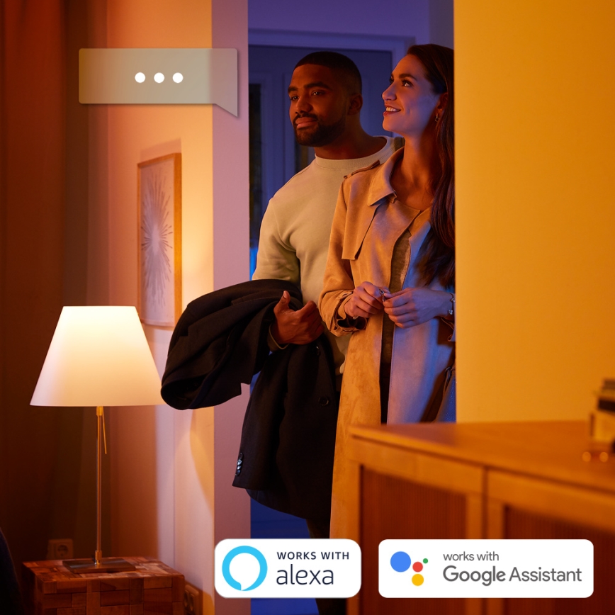 Philips - Светодиодная настольная RGB-лампа с регулированием яркости Hue IRIS LED/8,2W/230V 2000-6500K черный