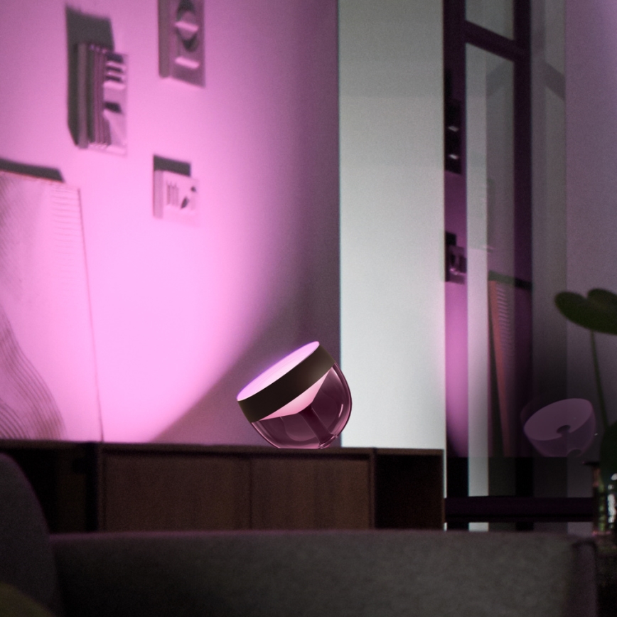 Philips - Светодиодная настольная RGB-лампа с регулированием яркости Hue IRIS LED/8,2W/230V 2000-6500K черный