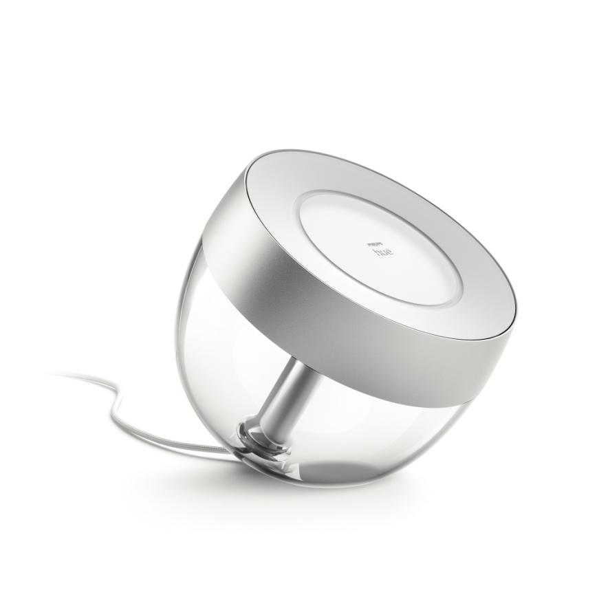 Philips - Светодиодная настольная RGB-лампа с регулированием яркости Hue IRIS LED/8,2W/230V 2000-6500K серебряный