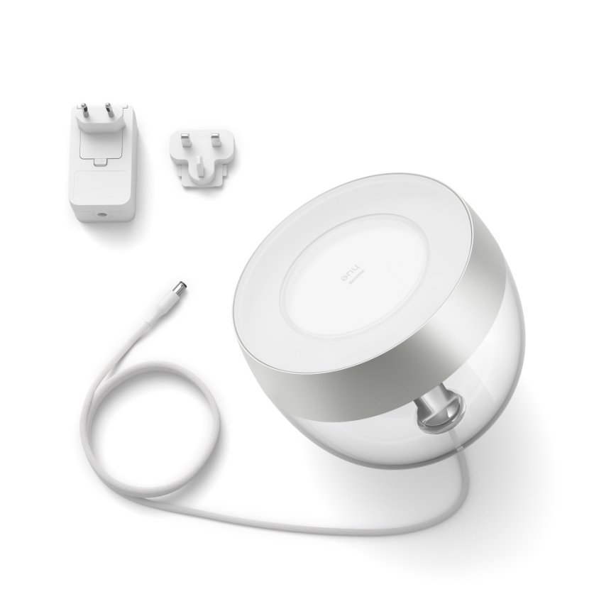 Philips - Светодиодная настольная RGB-лампа с регулированием яркости Hue IRIS LED/8,2W/230V 2000-6500K серебряный