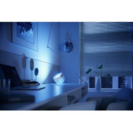 Philips - Светодиодная настольная RGB-лампа с регулированием яркости Hue IRIS LED/8,2W/230V 2000-6500K серебряный