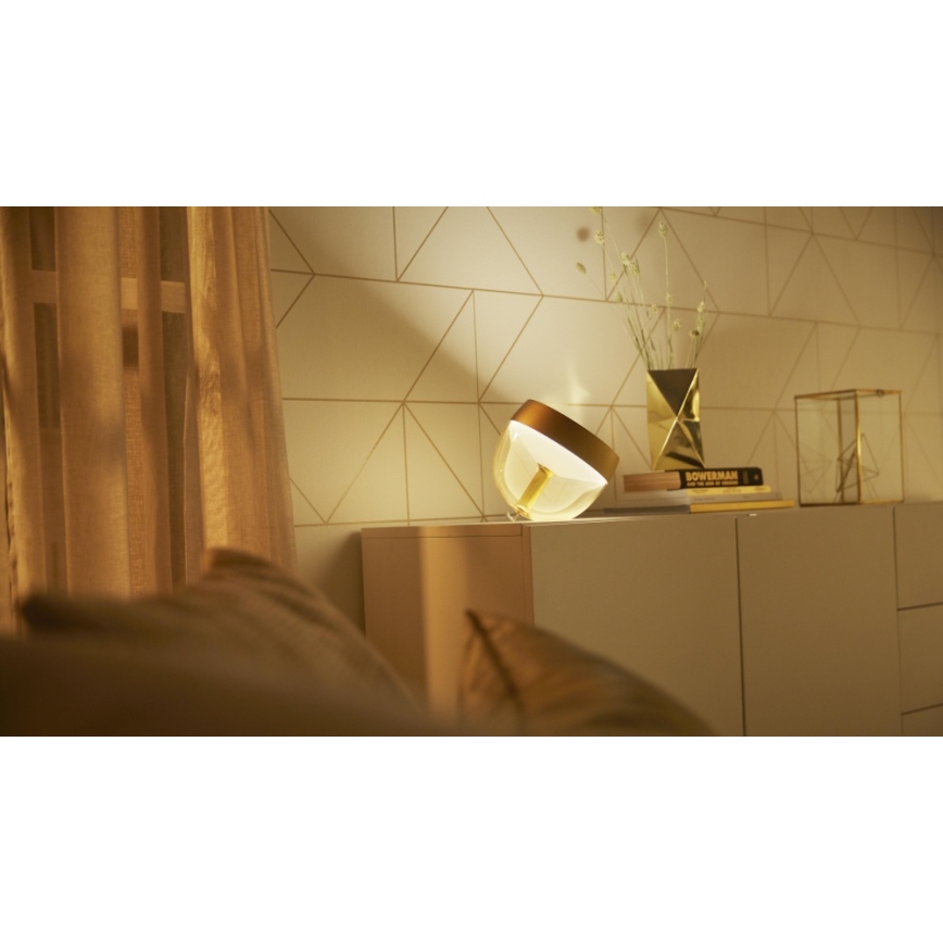 Philips - Светодиодная настольная RGB-лампа с регулированием яркости Hue IRIS LED/8,2W/230V 2000-6500K золотой
