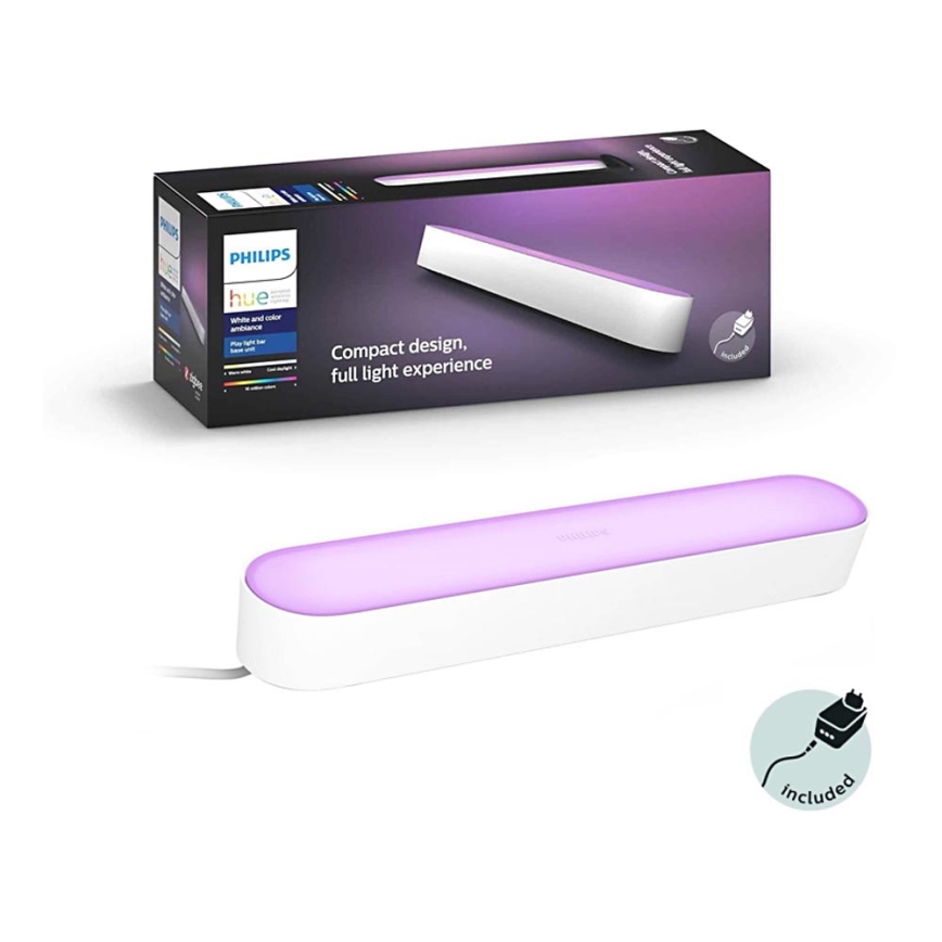 Philips - Светодиодная настольная RGB-лампа с регулированием яркости Hue PLAY LED/6W/230V белый