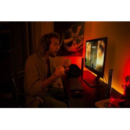 Philips - Светодиодная настольная RGB-лампа с регулированием яркости Hue PLAY LED/6W/230V