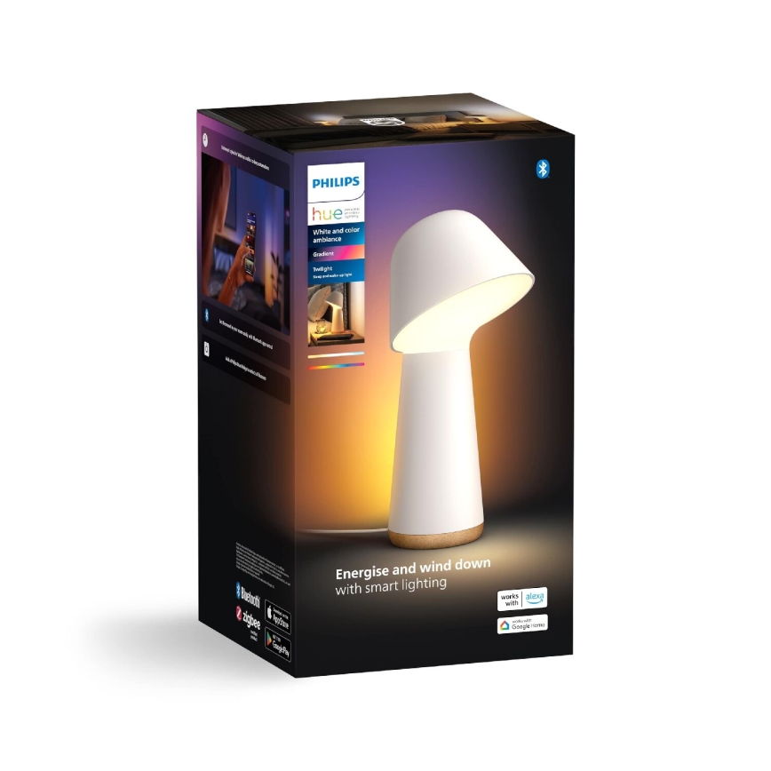 Philips - Светодиодная настольная RGBW-лампа с регулированием яркости Hue TWILIGHT LED/13,4W/230V 2000-6500K