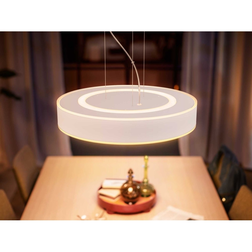 Philips - Светодиодная подвесная люстра с регулированием яркости Hue LED/33,5W/230V 2200-6500K белый + дистанционное управление
