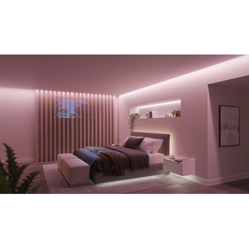 Philips - Светодиодная RGBW-лента с регулированием яркости Hue WHITE AND COLOR AMBIANCE 5 м LED/20W/230V 2000-6500K