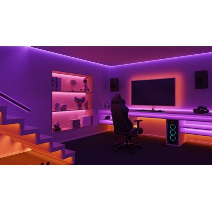 Philips - Светодиодная RGBW-лента с регулированием яркости Hue WHITE AND COLOR AMBIANCE 5 м LED/20W/230V 2000-6500K