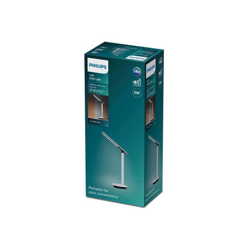 Philips - Светодиодная сенсорная настольная лампа с регулированием яркости IVORY LED/5W/5V 2700/3600/5000K CRI 90