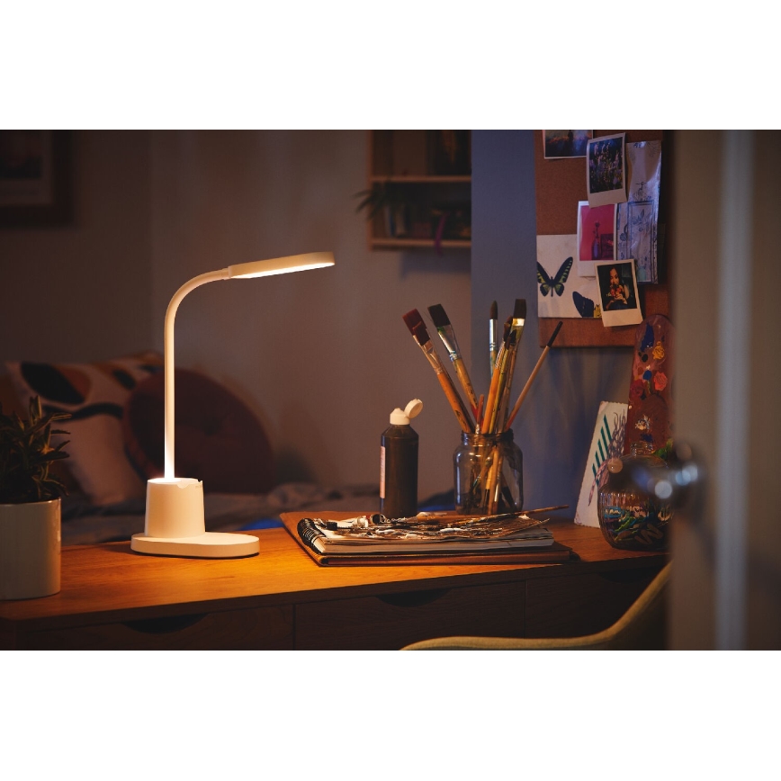 Philips - Светодиодная сенсорная настольная лампа с регулированием яркости BUCKET LED/7W/5V 3000/4000/5700K CRI 90