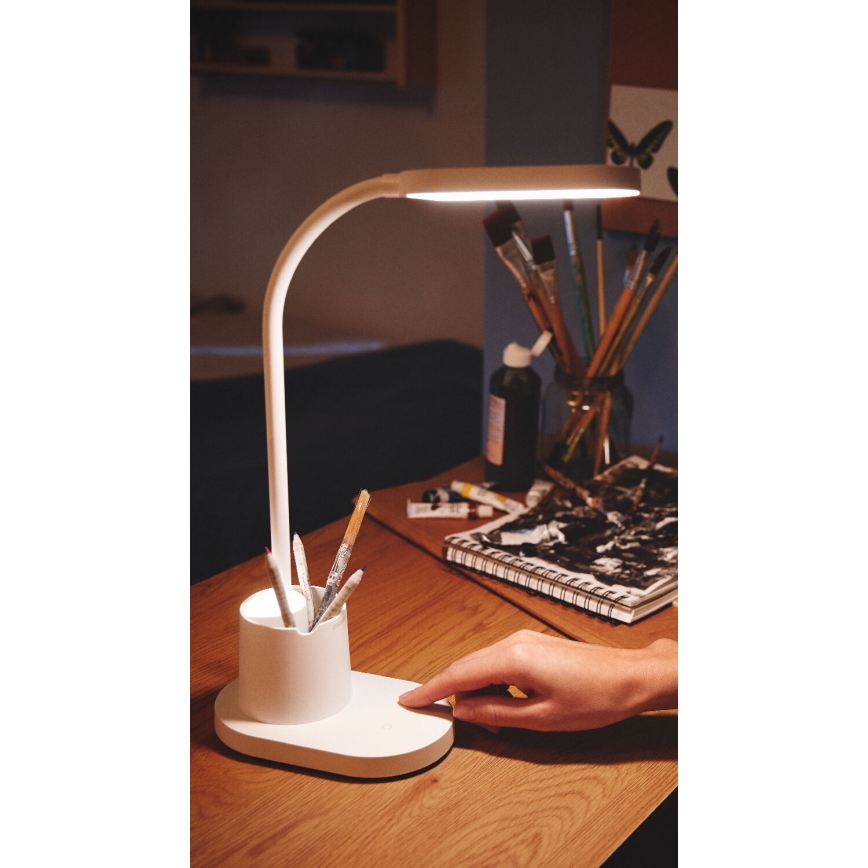 Philips - Светодиодная сенсорная настольная лампа с регулированием яркости BUCKET LED/7W/5V 3000/4000/5700K CRI 90