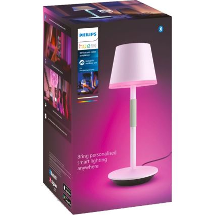 Philips - Светодиодная уличная сенсорная RGBW-лампа с регулированием яркости Hue GO LED/6,2W/230V 2000-6500K IP54