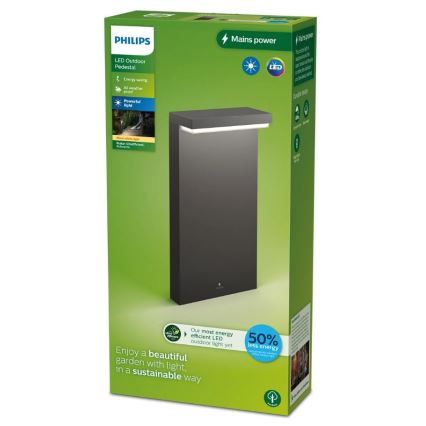 Philips - Светодиодная уличная лампа BUSTAN LED/3,8W/230V 2700K 40 см IP44
