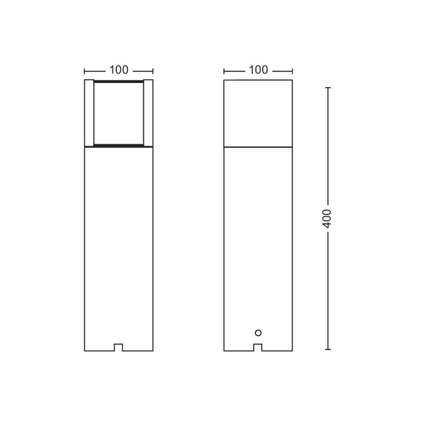 Philips - Светодиодная уличная лампа LED/6W/12V 4000K 2700K IP44