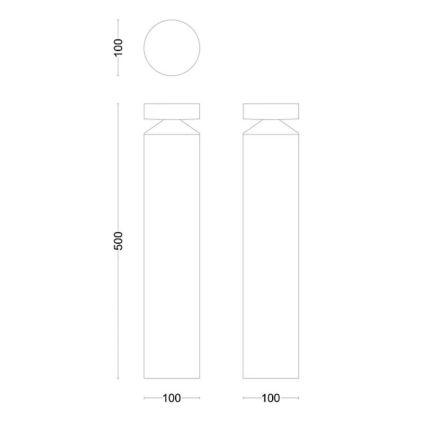 Philips - Светодиодная уличная лампа LAVEN LED/6W/230V 2700K IP44