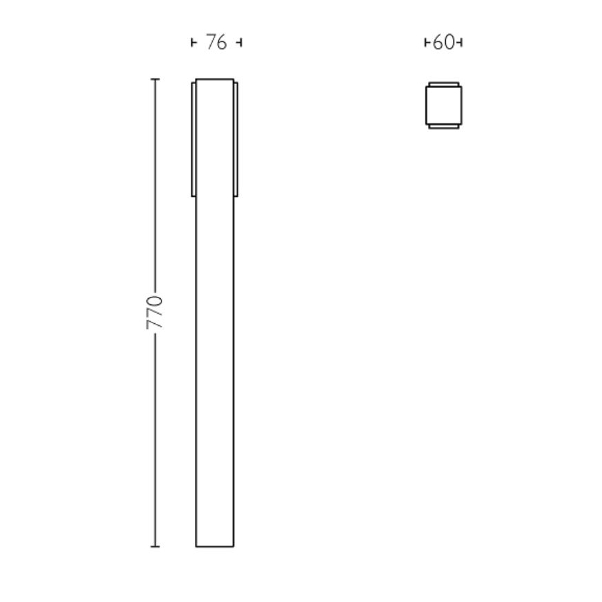 Philips - Светодиодная уличная лампа STRATOSPHERE LED/3,8W/230V 77 см 4000K IP44