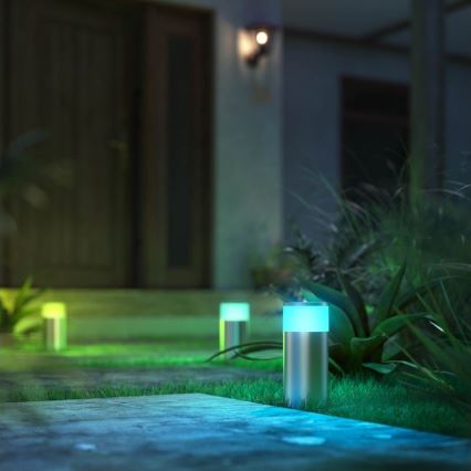 Philips - Светодиодная уличная RGBW-лампа с регулированием яркости CALLA Hue LED/8W/230V IP44
