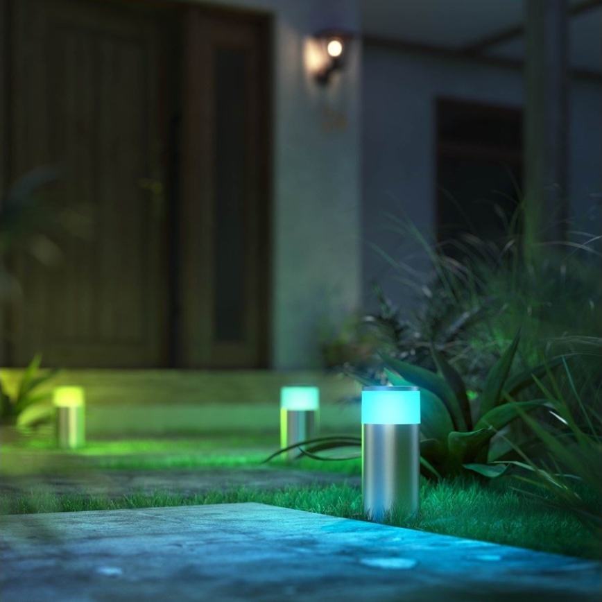 Philips - Светодиодная уличная RGBW-лампа с регулированием яркости CALLA Hue LED/8W/230V IP44