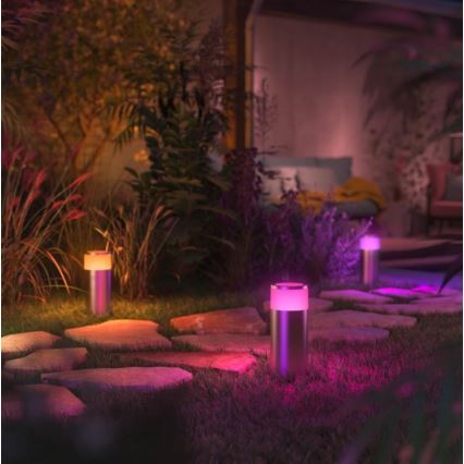 Philips - Светодиодная уличная RGBW-лампа с регулированием яркости CALLA Hue LED/8W/230V IP44