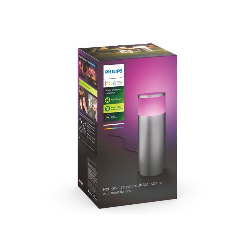 Philips - Светодиодная уличная RGBW-лампа с регулированием яркости CALLA Hue LED/8W/230V IP44