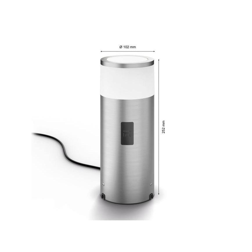 Philips - Светодиодная уличная RGBW-лампа с регулированием яркости CALLA Hue LED/8W/230V IP44