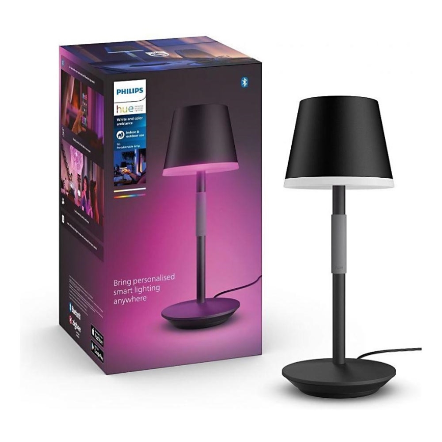 Philips - Светодиодная уличная сенсорная RGBW-лампа с регулированием яркости Hue GO LED/6,2W/230V 2000-6500K IP54