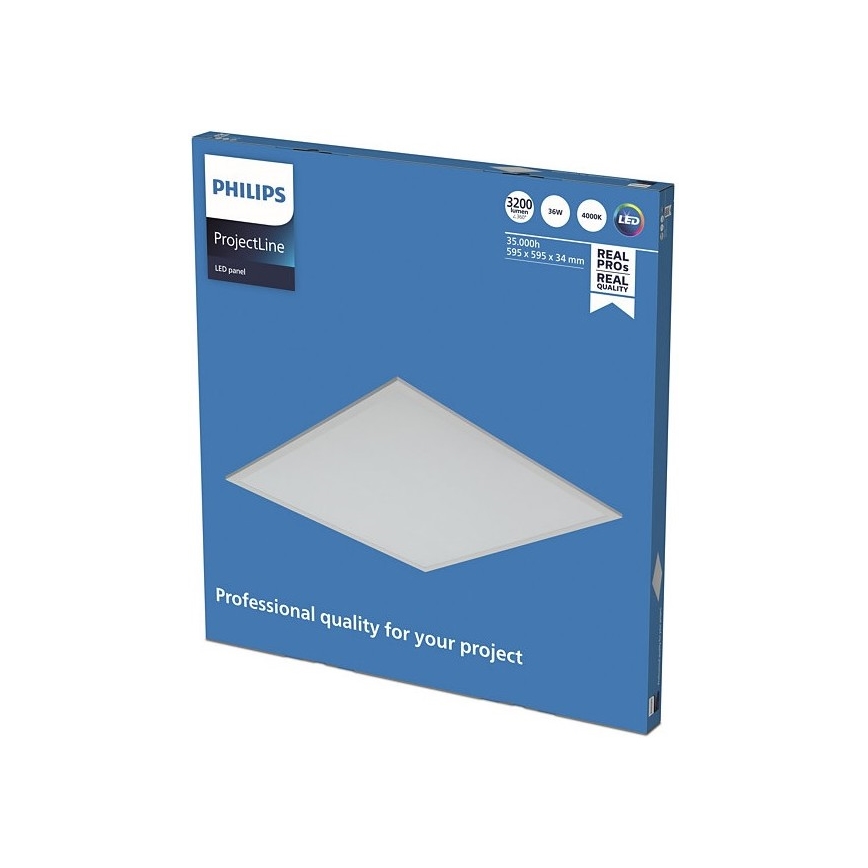 Philips - Светодиодная встроенная панель PROJECTLINE LED/36W/230V 59,5x59,5 см