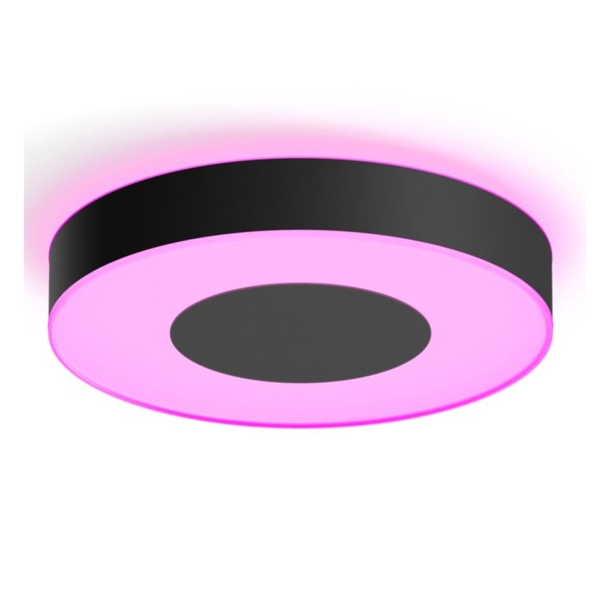 Philips - Светодиодный диммируемый потолочный RGB-светильник Hue INFUSE LED/52,5W/230V 2000-6500K ⌀ 425 мм черный