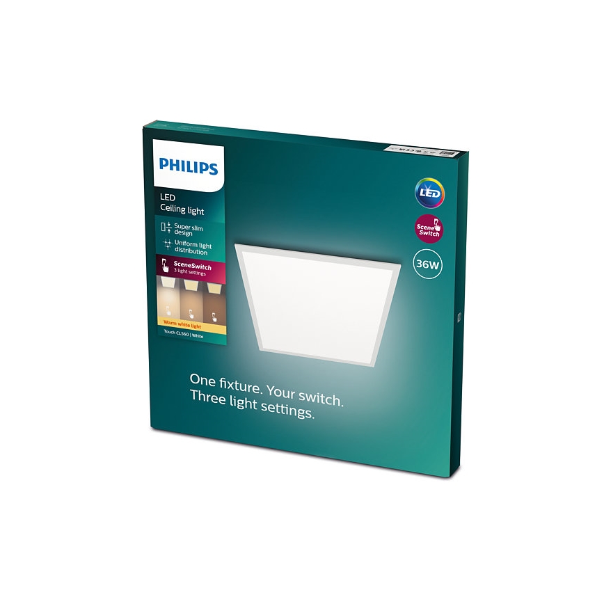 Philips - Светодиодный диммируемый потолочный светильник SCENE SWITCH LED/36W/230V 2700K