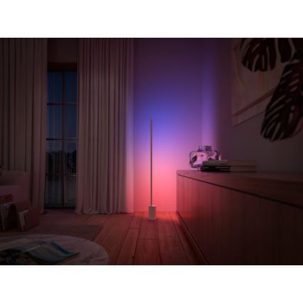 Philips - Светодиодный диммируемый торшер RGBW Hue SIGNE LED/29W/230V 2000-6500K белый