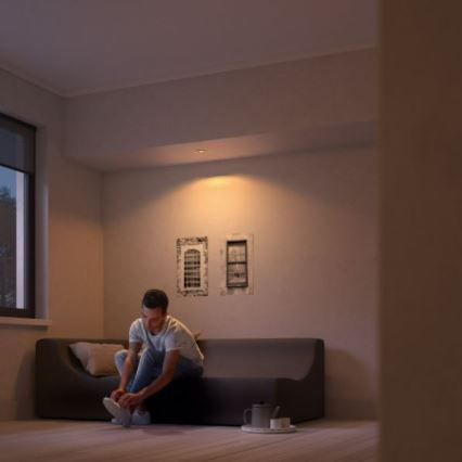 Philips - Светодиодный диммируемый встраиваемый светильник SHELLBARK Warm Glow 1xLED/4,5W/230V 2200-2700K