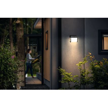 Philips - Светодиодный настенный светильник на солнечной батарее с датчиком движения и освещенности EZRA LED/1,8W/3,7V 2600 mAh 3000K IP44