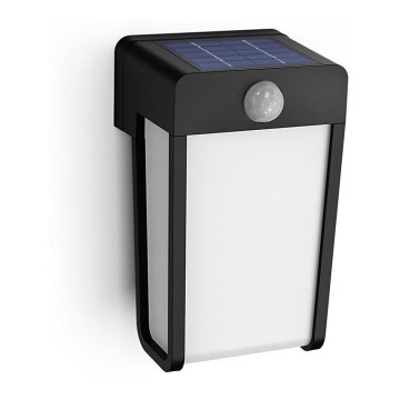 Philips - Светодиодный настенный светильник на солнечной батарее с датчиком SHROUD LED/2,3W/3,7V 600 mAh IP44