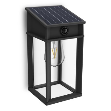 Philips - Светодиодный настенный светильник на солнечной батарее с датчиком GERI LED/3,2W/3,7V 4000K IP44