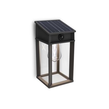 Philips - Светодиодный настенный светильник на солнечной батарее с датчиком GERI LED/3,2W/3,7V 4000K IP44
