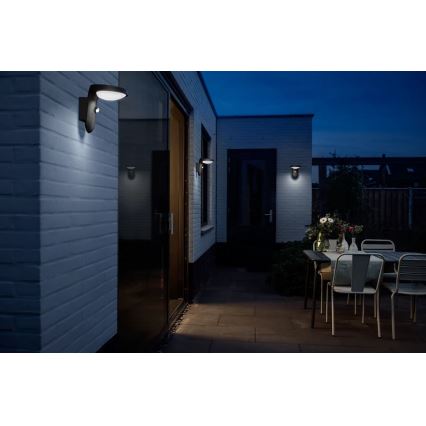Philips - Светодиодный настенный светильник на солнечной батарее с датчиком LED/1,2W/4V 1800 mAh 4000K IP44