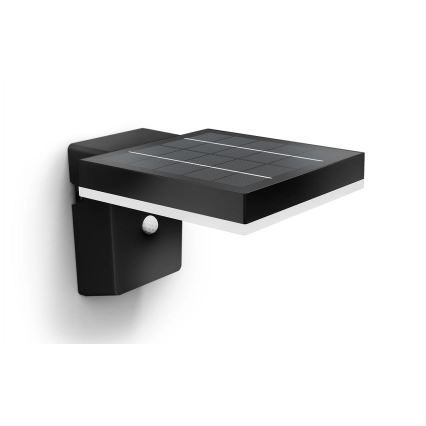 Philips - Светодиодный настенный светильник на солнечной батарее с датчиком ZONAL LED/1,3W/3,7V IP44
