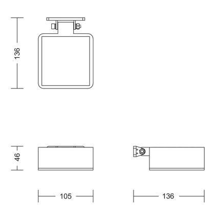 Philips - Светодиодный настенный светильник на солнечной батарее VYNCE LED/1,5W/3,7V IP44