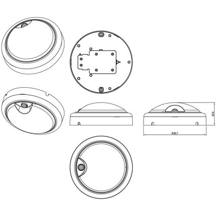 Philips - Светодиодный настенный светильник с датчиком PROJECTLINE LED/15W/230V IP54