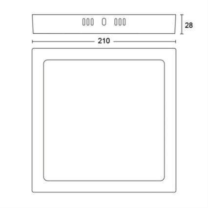 Philips - Светодиодный потолочный светильник LED/12W/230V 2700K белый
