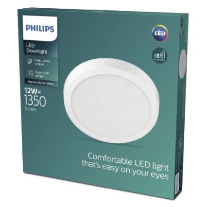 Philips - Светодиодный потолочный светильник LED/12W/230V 4000K белый
