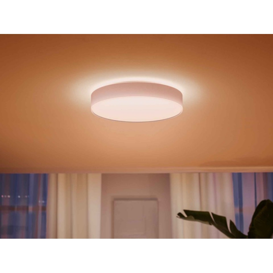 Philips - Светодиодный потолочный светильник с регулированием яркости Hue LED/33,5W/230V 2200-6500K диаметр 425 мм белый + дистанционное управление