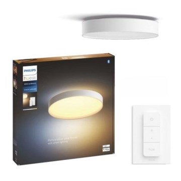Philips - Светодиодный потолочный светильник с регулированием яркости Hue LED/48W/230V 2200-6500K диаметр 551 мм белый + дистанционное управление