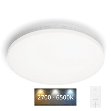 Philips - Светодиодный потолочный светильник с регулированием яркости LED/40W/230V 2700-6500K + дистанционное управление